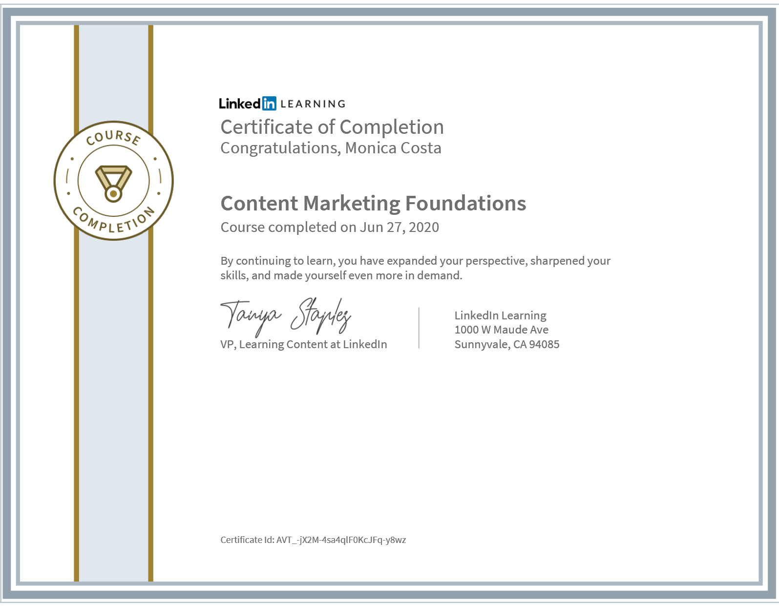 certificate content marketing blog - content marketing foundation