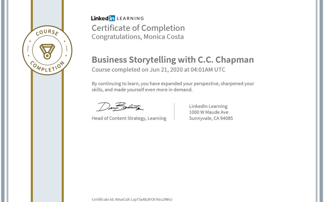 Certificate Business Storytelling