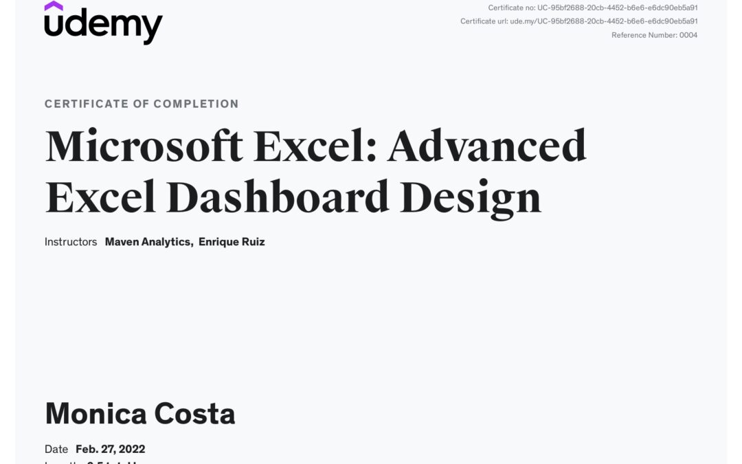 Advanced Excel Dashboard Design